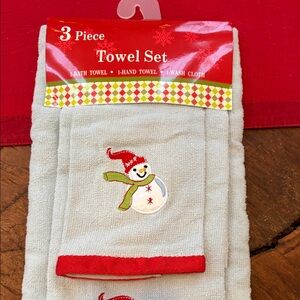 3 piece Christmas towel set